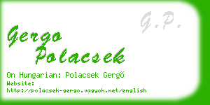 gergo polacsek business card